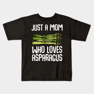 Asparagus - Just A Mom Who Loves Asparagus - Healthy Veggie Kids T-Shirt